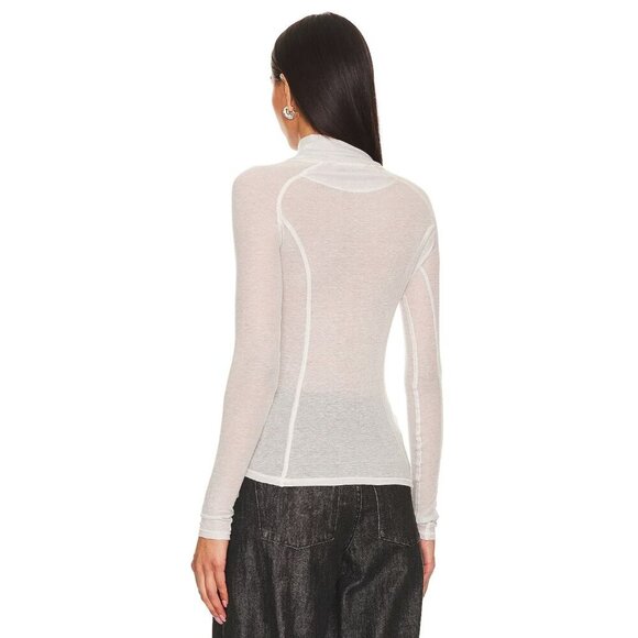 Shoreditch Ski Club Kamila Base Layer Top in Light Grey XSmall New Womens Blouse - Picture 2 of 14